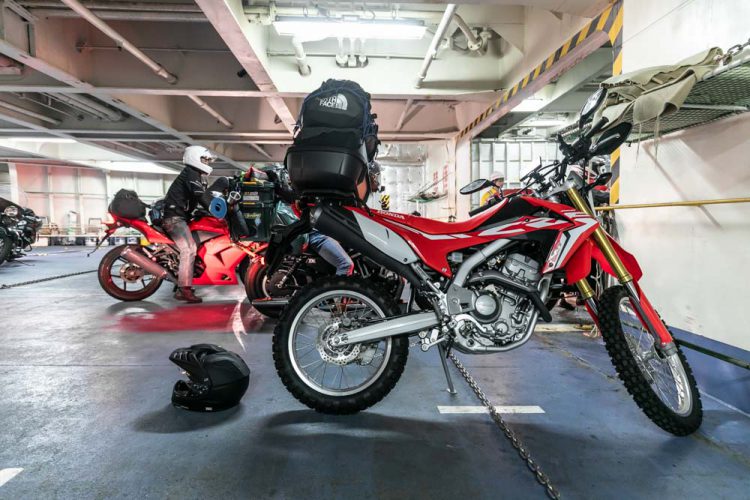 小樽上陸 CRF250Lで北海道の大地へ