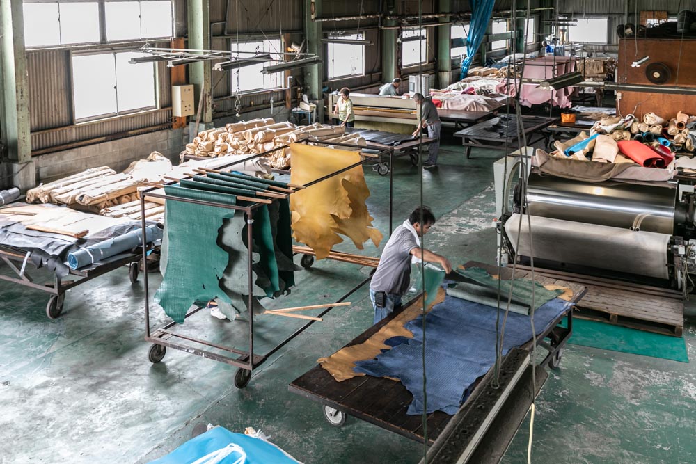 ヌメ革、皮革製造販売の松本太作商店様の撮影