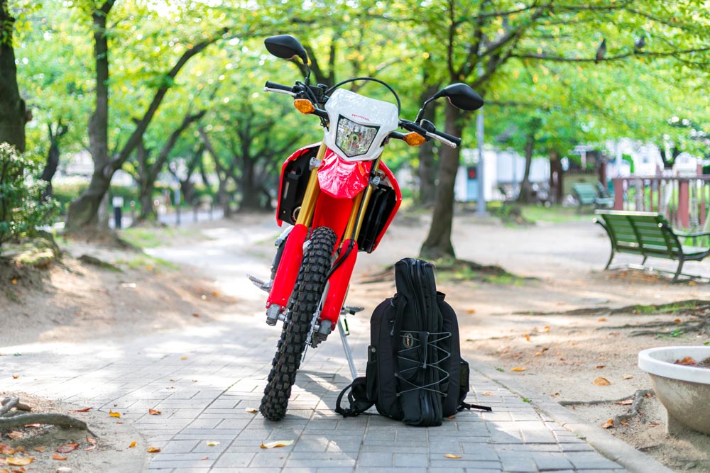 撮影の移動手段　HONDA CRF250L