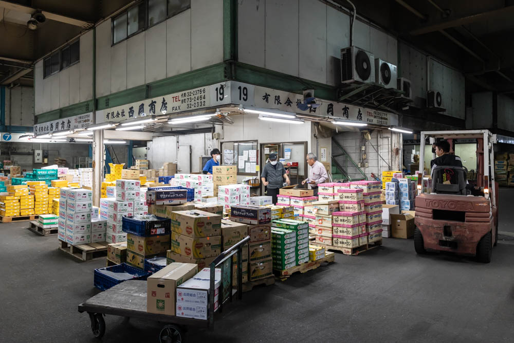 和歌山市中央卸売市場　有限会社西岡商店様の撮影