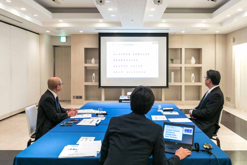 医師・医療従事者による座談会の撮影