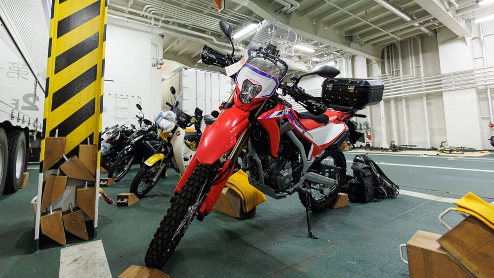 バイクで大阪南港フェリーターミナルから愛媛県東予港まで