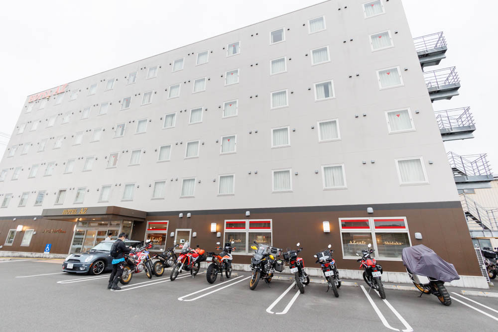 四国アドベンチャーラリー2022で宿泊したHotel AZ 愛媛内子店