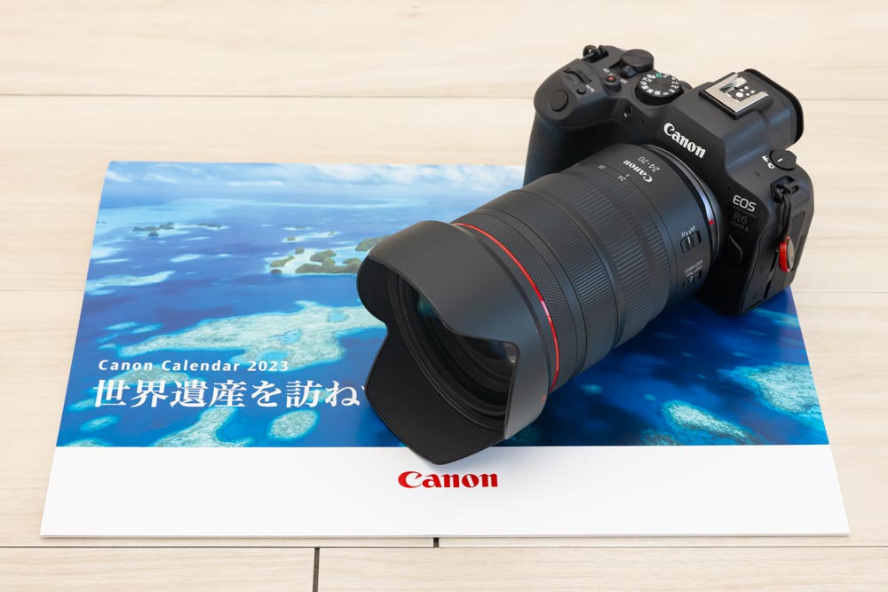 キヤノン株主優待カレンダー2023とR6mark II