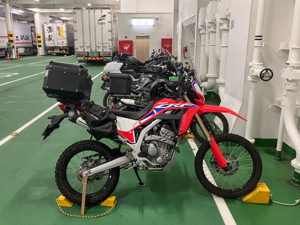 さんふらわあの弾丸フェリー(バイク)で、大阪南港から別府に撮影へ