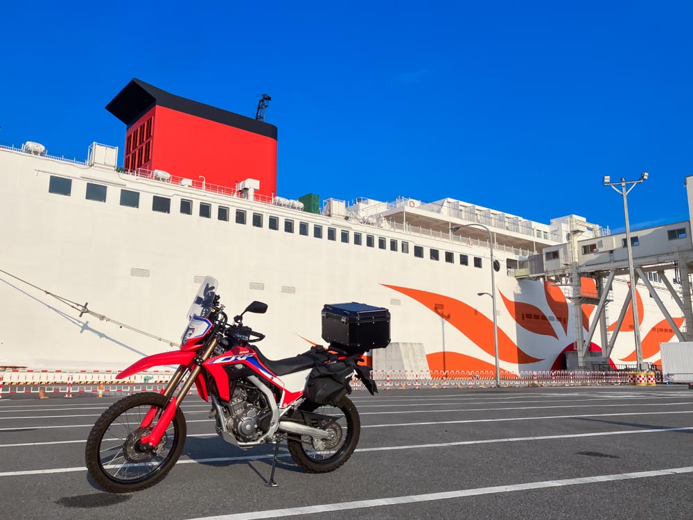 さんふらわあの弾丸フェリー(バイク)で、大阪南港から別府に撮影へ