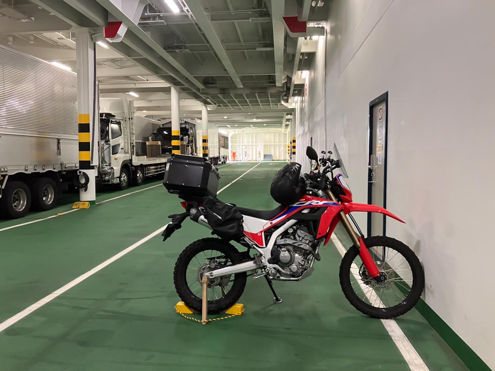 さんふらわあの弾丸フェリー(バイク)で、大阪南港から別府に撮影へ